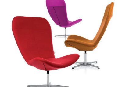 kolorowe fotele soft seating
